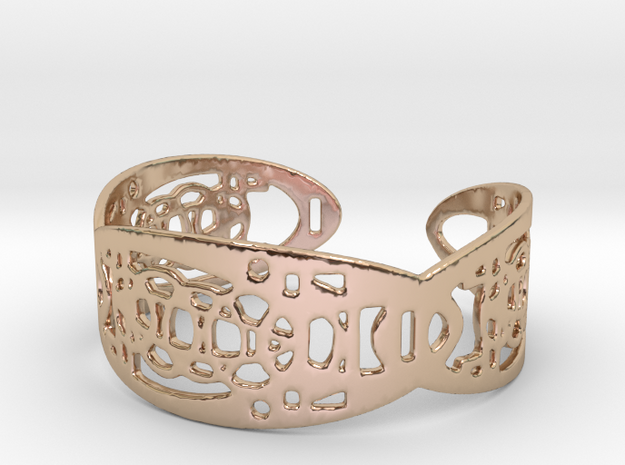 UI9 Design Bracelet 5,8 cm in 14k Rose Gold Plated Brass