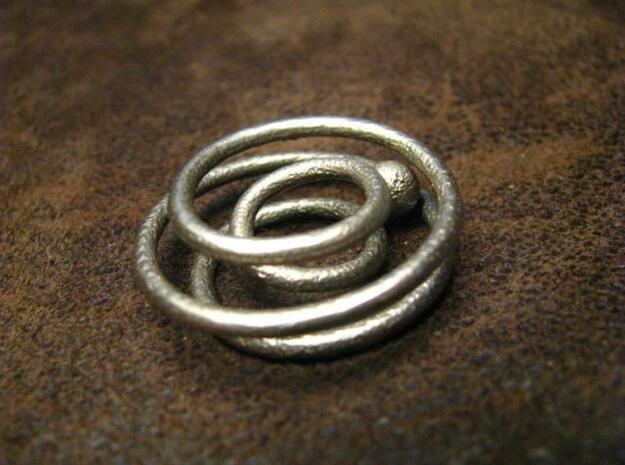 One ring to rule the ball in Polished Bronzed Silver Steel