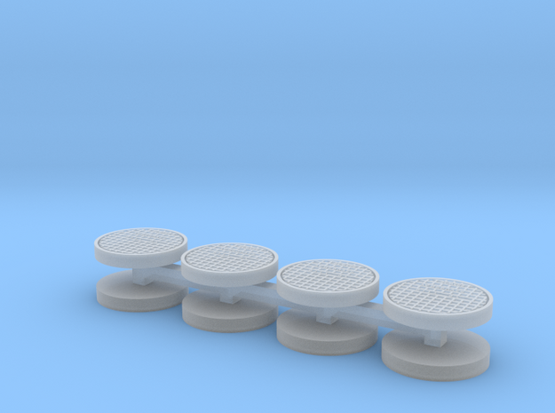 ~32 HO inch Manhole Covers in Smoothest Fine Detail Plastic