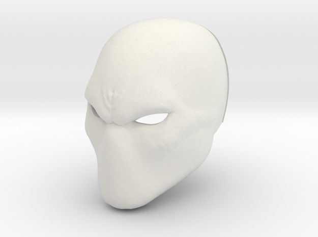 Basic hero/villan/anti-hero Helmet in White Natural Versatile Plastic