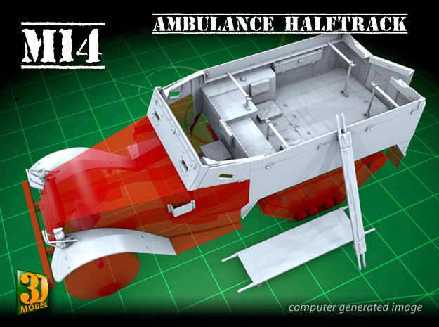 M14 Ambulance conversion (1/35) in Smooth Fine Detail Plastic