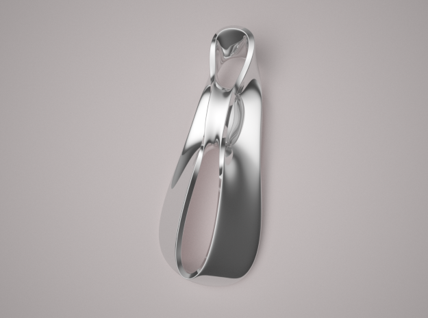 Triple Cube Silver 036 in Polished Silver