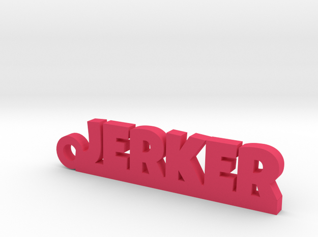 JERKER Keychain Lucky in Pink Processed Versatile Plastic