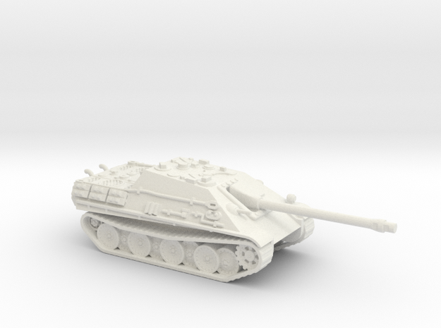 Jagdpanther tank (Germany) 1/87 in White Natural Versatile Plastic