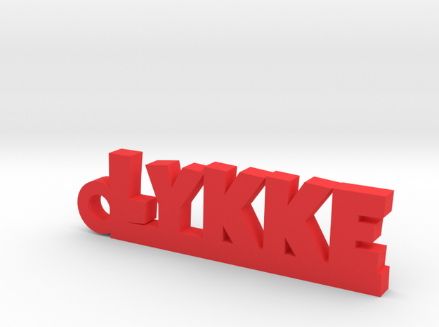 LYKKE Keychain Lucky in Red Processed Versatile Plastic