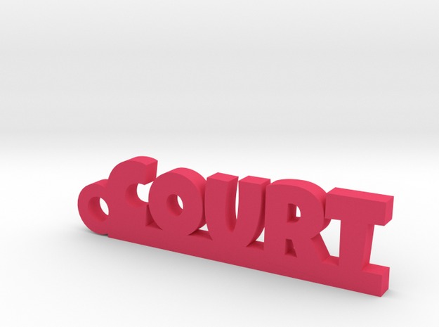 COURT Keychain Lucky in Pink Processed Versatile Plastic