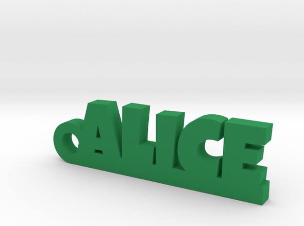 ALICE Keychain Lucky in Green Processed Versatile Plastic