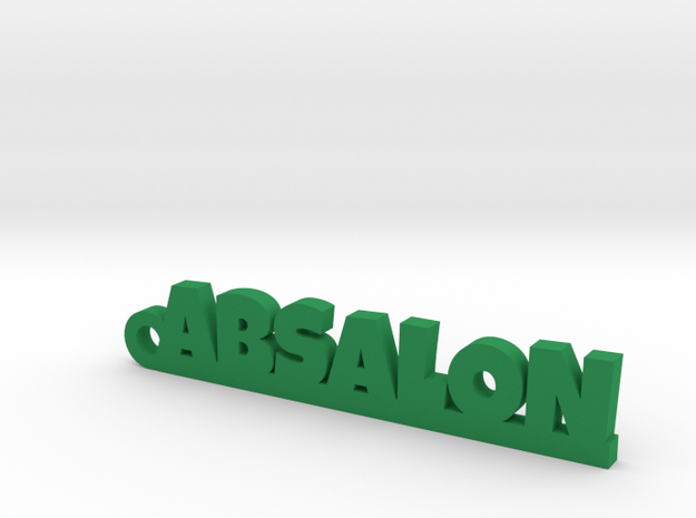 ABSALON Keychain Lucky in Green Processed Versatile Plastic