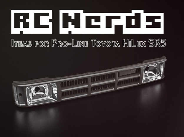 RCN004 Full grill  for Pro-Line Toyota SR5 in White Natural Versatile Plastic