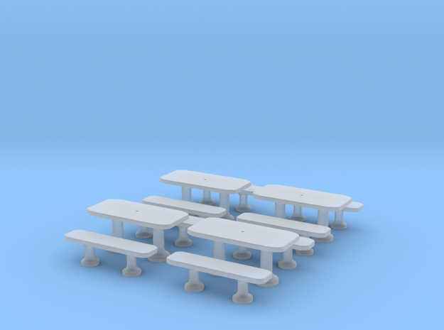 TJ-H01141x4 - Tables beton rectangulaires in Smooth Fine Detail Plastic