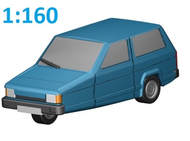 Reliant Robin (N, 1:160) in Smooth Fine Detail Plastic