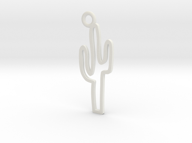 Cactus Charm! in White Natural Versatile Plastic