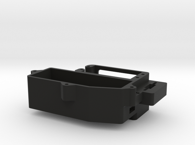 Servo Mount & Receiver Box bottom for T5 Nitro Con in Black Natural Versatile Plastic