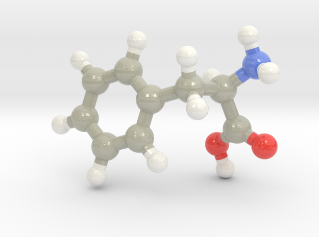 Phenylalanine (F) in Glossy Full Color Sandstone