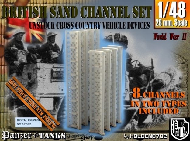1-48 British Sand Channel Set in Smooth Fine Detail Plastic