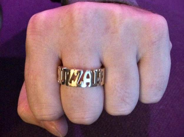 BlakOpal Huzzah Ring - Size 10.75 in Polished Brass