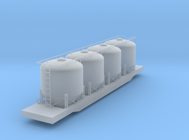 Closed Cylindrical Hopper Car - HOscale in Smooth Fine Detail Plastic