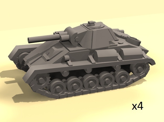 1/160 Soviet T-70 light tank (4) in Smooth Fine Detail Plastic