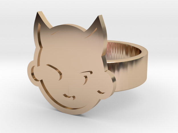 Imp Ring in 14k Rose Gold Plated Brass: 10 / 61.5
