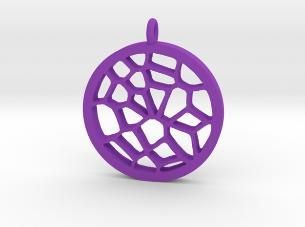 Dreamcatcher Pendant in Purple Processed Versatile Plastic