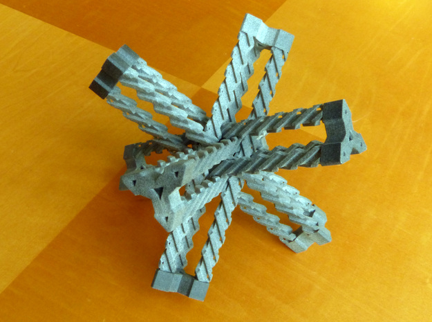 Tetrahedral Racks in White Natural Versatile Plastic