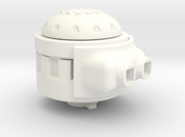 Martian Sand Crawler Weapon Mount Adapter in White Processed Versatile Plastic