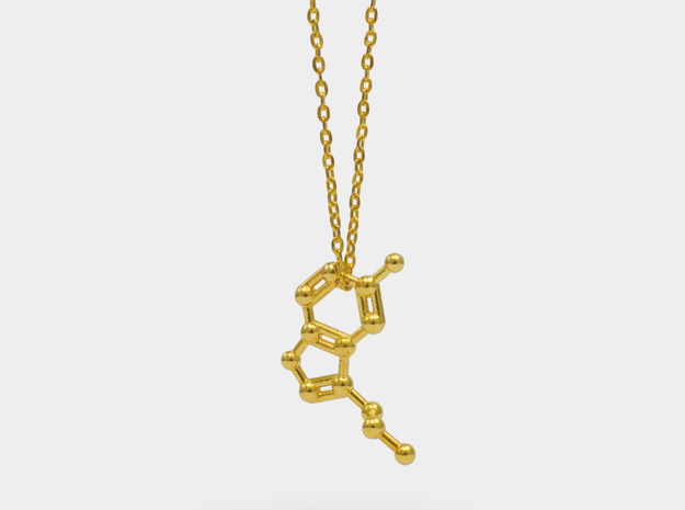 Serotonin Molecule Necklace