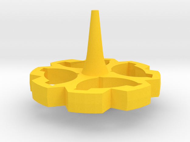 Flower Top in Yellow Processed Versatile Plastic