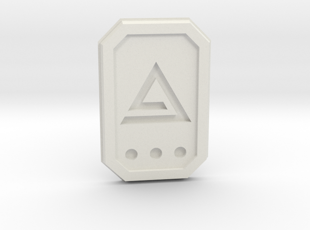 The witcher: aard glyph in White Natural Versatile Plastic