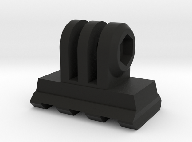 GoPro Mount for Picatinny Accessories (Side Tiltin in Black Natural Versatile Plastic