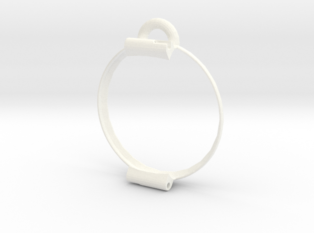 Pocket watch bumper for Pebble Time Round 14mm in White Processed Versatile Plastic