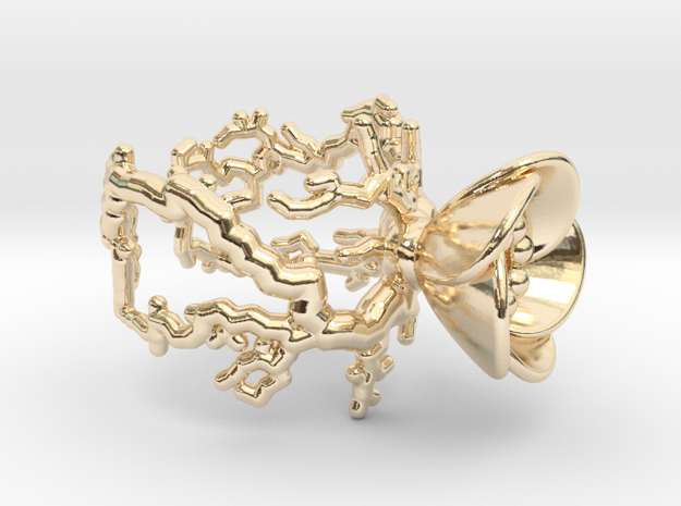 Half open flower ring (US sizes 5.75 – 9.75) in 14k Gold Plated Brass: 9 / 59