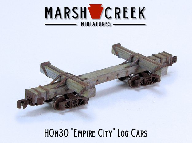 HOn30 Empire City Log Car in Smoothest Fine Detail Plastic