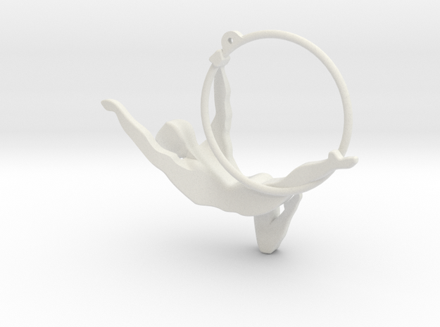 Lyra Earring in White Natural Versatile Plastic