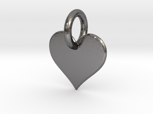 little heart in Polished Nickel Steel