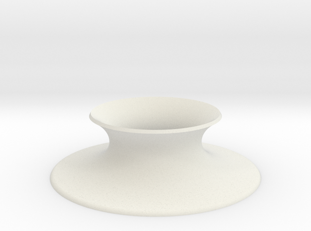 The Universe Sphere Base "Round" in White Natural Versatile Plastic