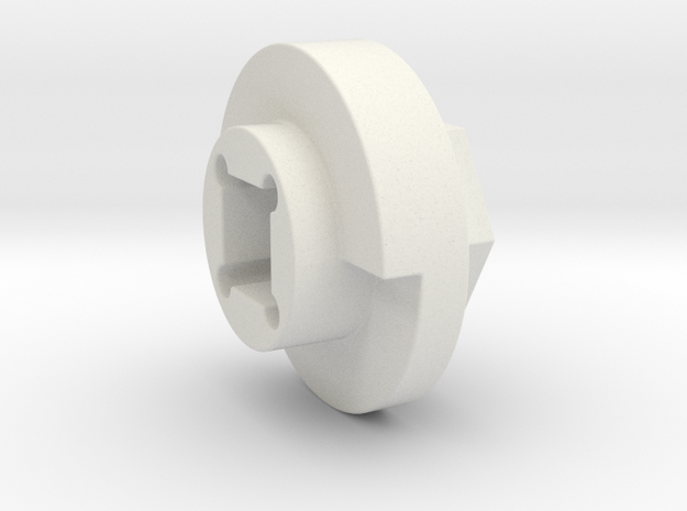 DX4 wheel adapter BS=14mm in White Natural Versatile Plastic