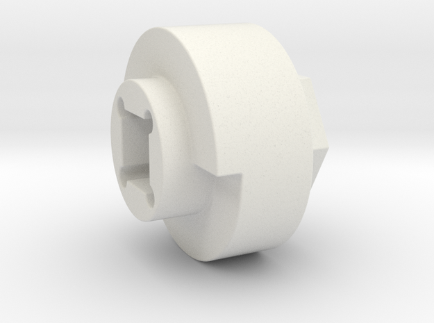 DX4 wheel adapter BS=18mm in White Natural Versatile Plastic