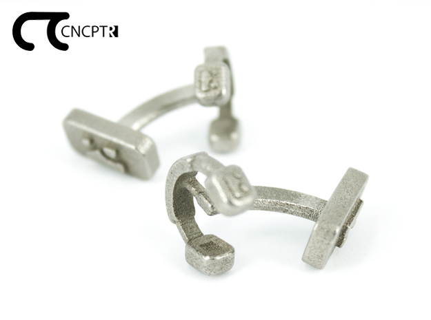 Concept R Headset Cufflinks in Polished Nickel Steel