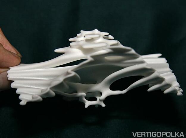 Implicit Surface A in White Natural Versatile Plastic
