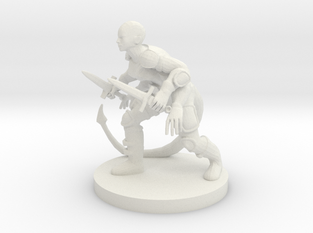 Rogue With Four Arms in White Natural Versatile Plastic