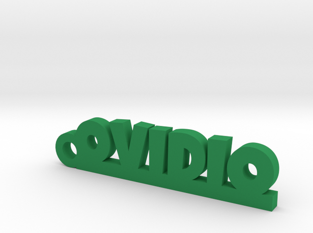 OVIDIO_keychain_Lucky in Green Processed Versatile Plastic