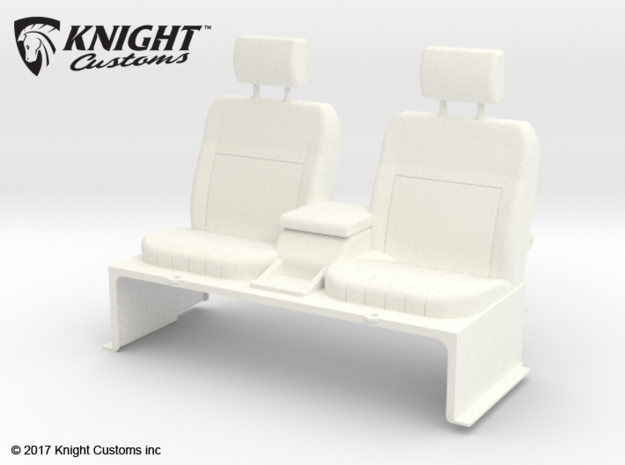 SR50018 SR5 Seats in White Processed Versatile Plastic