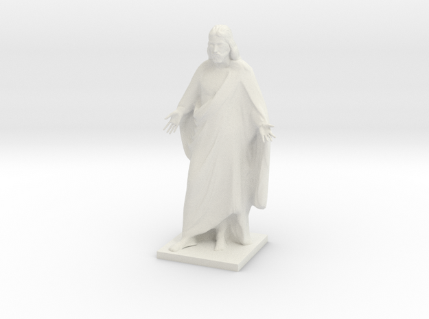 Jesus christ figurine in White Natural Versatile Plastic