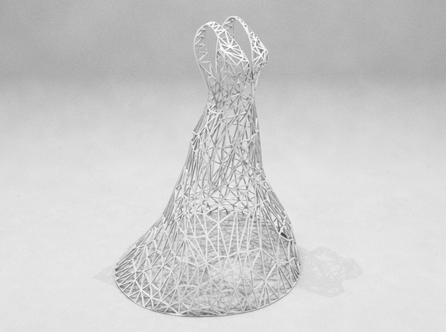 Jewelry Wire Dress Display (15 cm) in White Natural Versatile Plastic