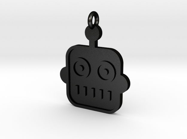 Robot Pendant in Matte Black Steel