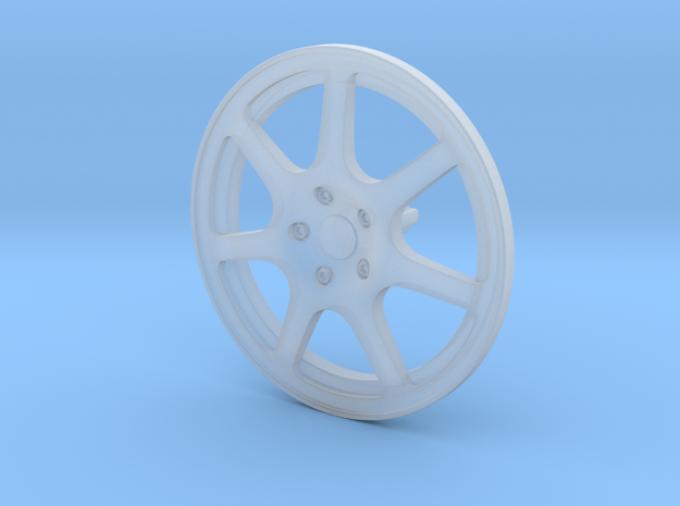 Racing Wheel Cover 15_43mm in Smooth Fine Detail Plastic
