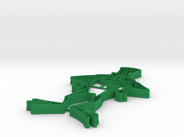 Michigan J. Frog cookie cutter in Green Processed Versatile Plastic