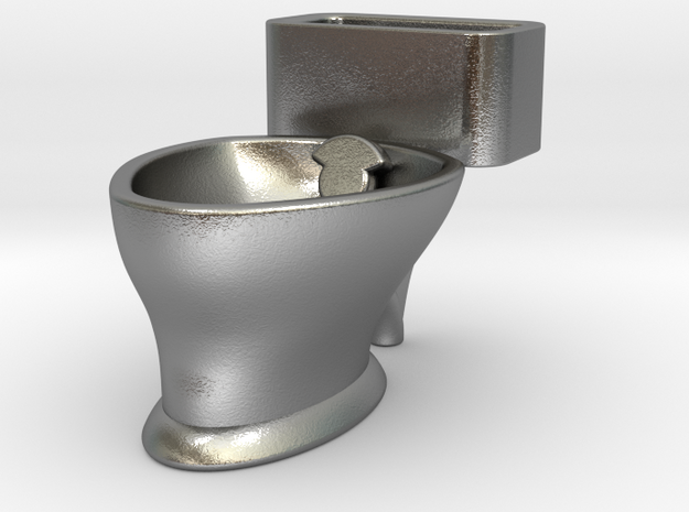 "Loo" coffee cup in Natural Silver