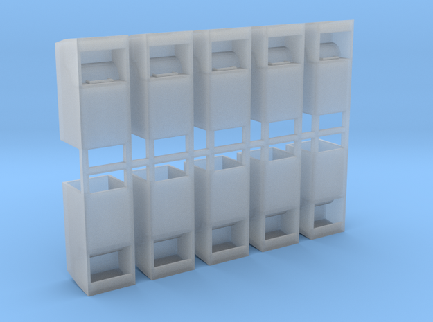 Altkleidercontainer 10er Set 1:72 in Smooth Fine Detail Plastic